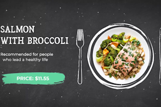 create an amazing restaurant food menu promo video