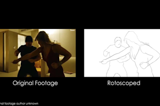 transform your video into a hand drawn rotoscope animation