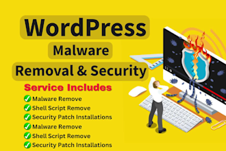 clean wordpress malware, virus remove,recover hacked wordpress website,security