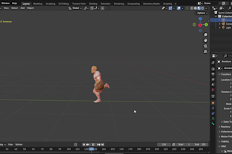 create 3d low poly custom characters ready for rigging, animation and game asset
