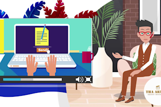 create 2d animated explainer video, 2d animation infographic videos