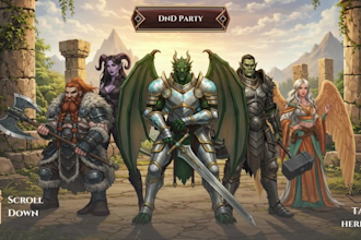 draw custom dnd party characters for dnd and pathfinder