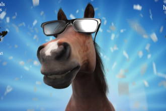 create this funny horse video ad to promote your business