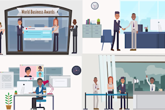 create custom 2d animated explainer,marketing videos with ai images