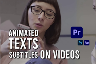 add animated text or subtitles to your video