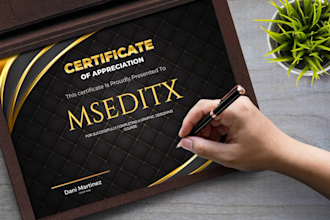 provide professional certificates within 12 hrs