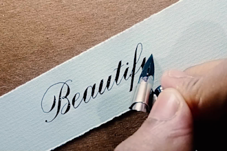 write anything in blackletter or copperplate calligraphy
