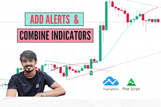 combine tradingview pinescript indicators and add custom alerts