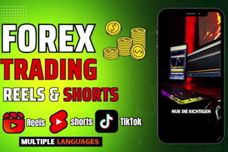 create engaging forex trading instagram reels and youtube shorts