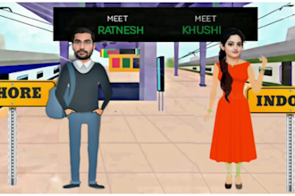 create a unique caricature wedding invitation video in just 10 dollar