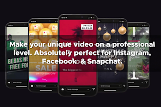 create stylish modern instagram, facebook video reels ad