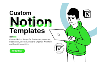 create customized and aesthetic notion dashboard template for your business