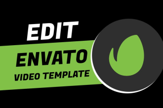 edit envato, videohive, after effects video template editing