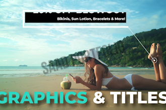 do professional editing with customized motion graphics