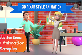 create marketing 2d or 3d animation video or sales explainer video