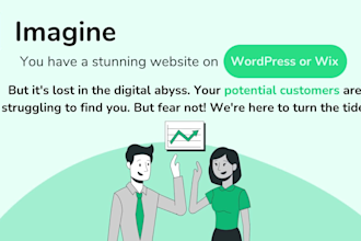 do onpage seo, technical optimization to wordpress and wix site