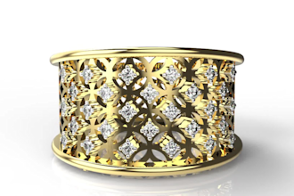 do 3d cad model jewelry design and render