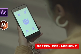 do vfx, motion tracking, screen replacement and compositing