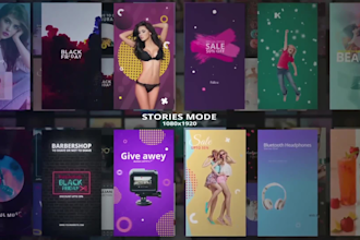 create animated instagram story video or short video ads