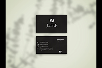 design minimal business card for your services at low prices