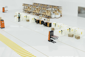 create 3d industrial animation robotic automation technical product animation