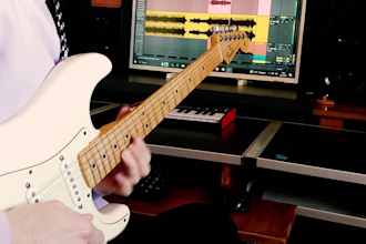 record professional electric guitar