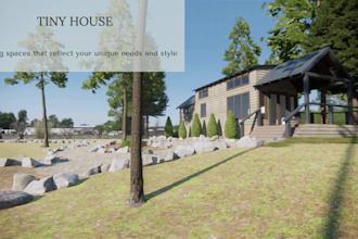 do tiny house plan, mobile home, eco friendly home and render 3d images for you