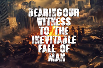 create a powerful metal lyrics video with intense animation