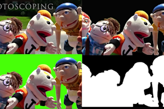 do rotoscoping, roto paint and green screen removal professionally
