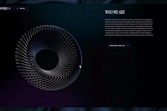 develop a 3d animated webflow website interactive threejs lottie design