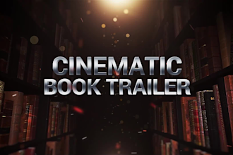 create a cinematic book trailer video