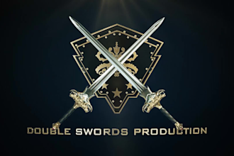 create 3d logo animation video intro shield and sword