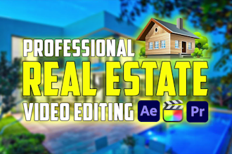 do professional real estate video editing for your property