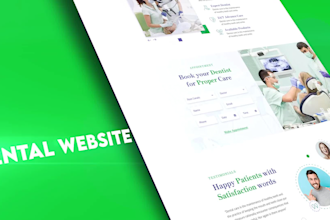 design medical or healthcare or dental hospital website using wordpress