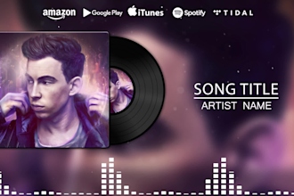 create audio spectrum or music visualizer for your song
