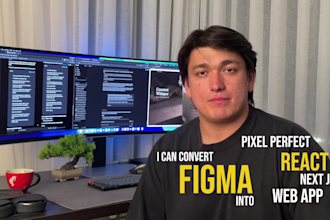 convert figma to reactjs or nextjs website with ai integration
