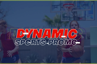 create dynamic sports promo trailer video, sports intro