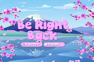 create cute animated vtuber kick overlays