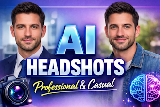 creating ai headshots in professional and casual styles