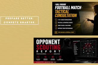 create a football opponent scouting report