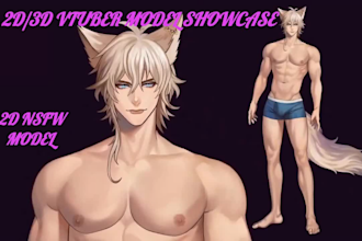 draw 2d 3d vtuber model live2d vtuber rigging nsfw live2d vtuber stream avatar