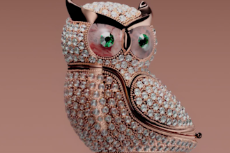 create high quality 3d jewelry animation, photorealistic jewelry rendering