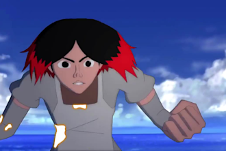 create professional 2d anime style character animation