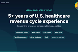 be your medical biller and medical billing virtual assistant