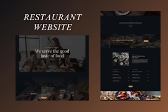 create restaurant, catering, bakery, or coffee shop website in wordpress