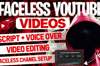 create faceless youtube videos and faceless channel setup