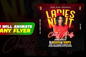 create animated motion graphic flyer, social media ads