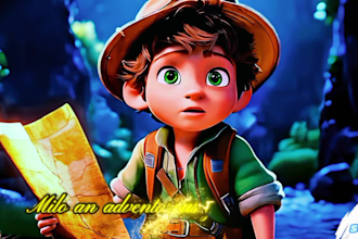 do ai storytelling videos adventure, action and disney style