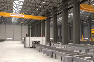 create 3d industrial factory animation, walkthrough manufacturing visualization