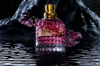 create 3d perfume animation, cgi product video for fragrance and perfume brands